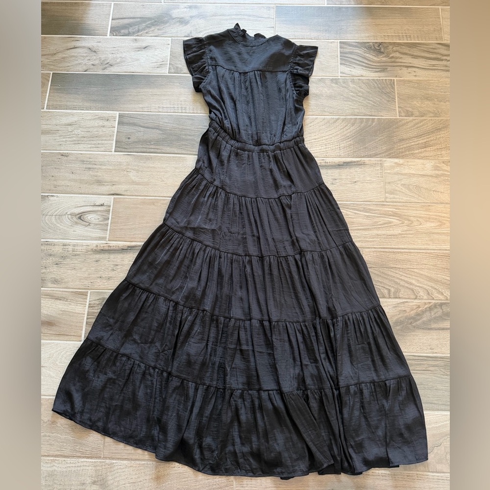 Pinch Black Tiered Maxi Dress size Medium - Picture 8 of 8